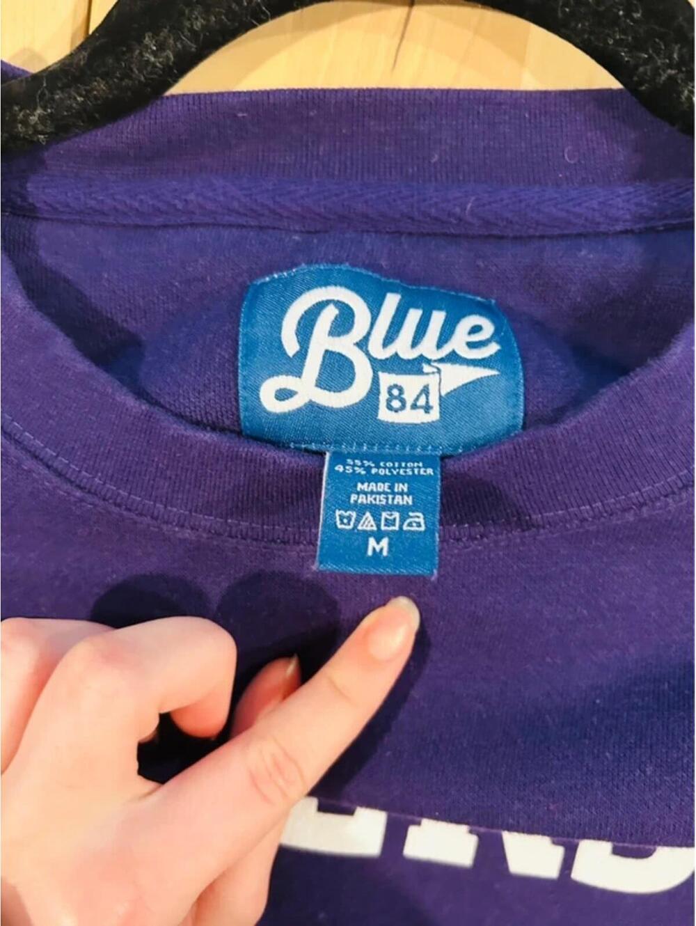 Blue 84 Amherst College Arched Crewneck Sweatshirt | Purple | Size Medium - Picture 2 of 3